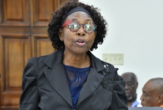 Medical Officer of Health for Westmoreland, Dr. Marcia Graham, presents her report during the Westmoreland Municipal Corporation