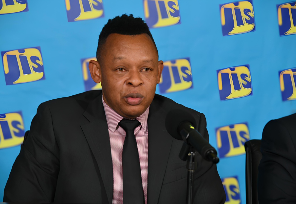 Acting President of the National Water Commission (NWC), Kevin Kerr, speaks during a recent Jamaica Information Service (JIS) 'Think Tank'.
