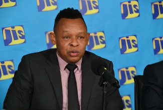 Acting President of the National Water Commission (NWC), Kevin Kerr, speaks during a recent Jamaica Information Service (JIS)