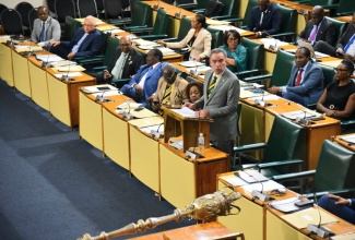 Minister of Energy, Transport and Telecommunications, Hon. Daryl Vaz, makes his contribution to the 2026/27 Sectoral Debate in the House of Representatives on Tuesday (May 5).