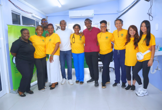 Minister of State in the Ministry of Foreign Affairs and Foreign Trade, Hon. Alando Terrelonge (fifth left), and 2024 Governor-General