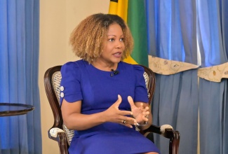 Minister of Education, Skills, Youth and Information, Senator Dr. the Hon. Dana Morris Dixon, speaking during a Jamaica Information Service (JIS) Ministerial Update at Jamaica House on Thursday (June 18).
