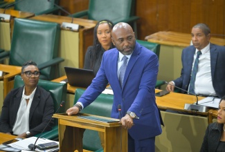 Minister without Portfolio with responsibility for Science, Technology and Special Projects, Dr. the Hon. Andrew Wheatley, speaks in the 2026/27 Sectoral Debate in the House of Representatives on June 2.
