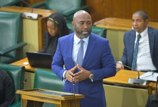 Minister without Portfolio in the Office of the Prime Minister with responsibility for Science, Technology and Special Projects, Dr. the Hon. Andrew Wheatley, makes his contribution to the 2026/27 Sectoral Debate in the House of Representatives on June 2.

