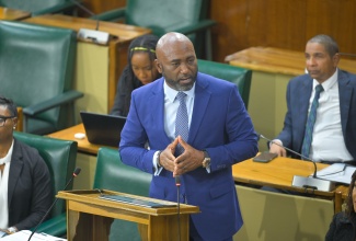 Minister without Portfolio in the Office of the Prime Minister with responsibility for Science, Technology and Special Projects, Dr. the Hon. Andrew Wheatley, makes his contribution to the 2026/27 Sectoral Debate in the House of Representatives on June 2.
