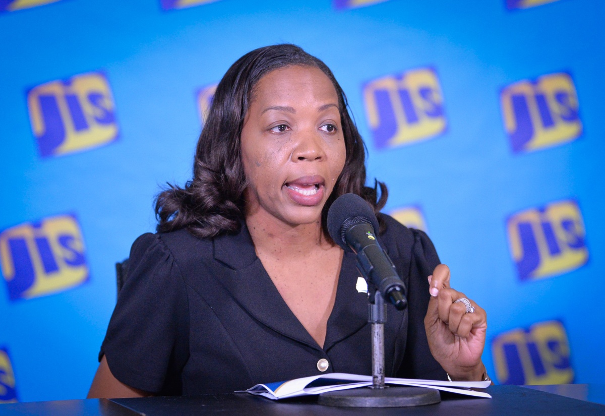 Administrative Manager in the National Housing Trust’s Customer Relations Management Division, Shara Luke-Cooper, speaks at a recent Jamaica Information Service (JIS) Think Tank.