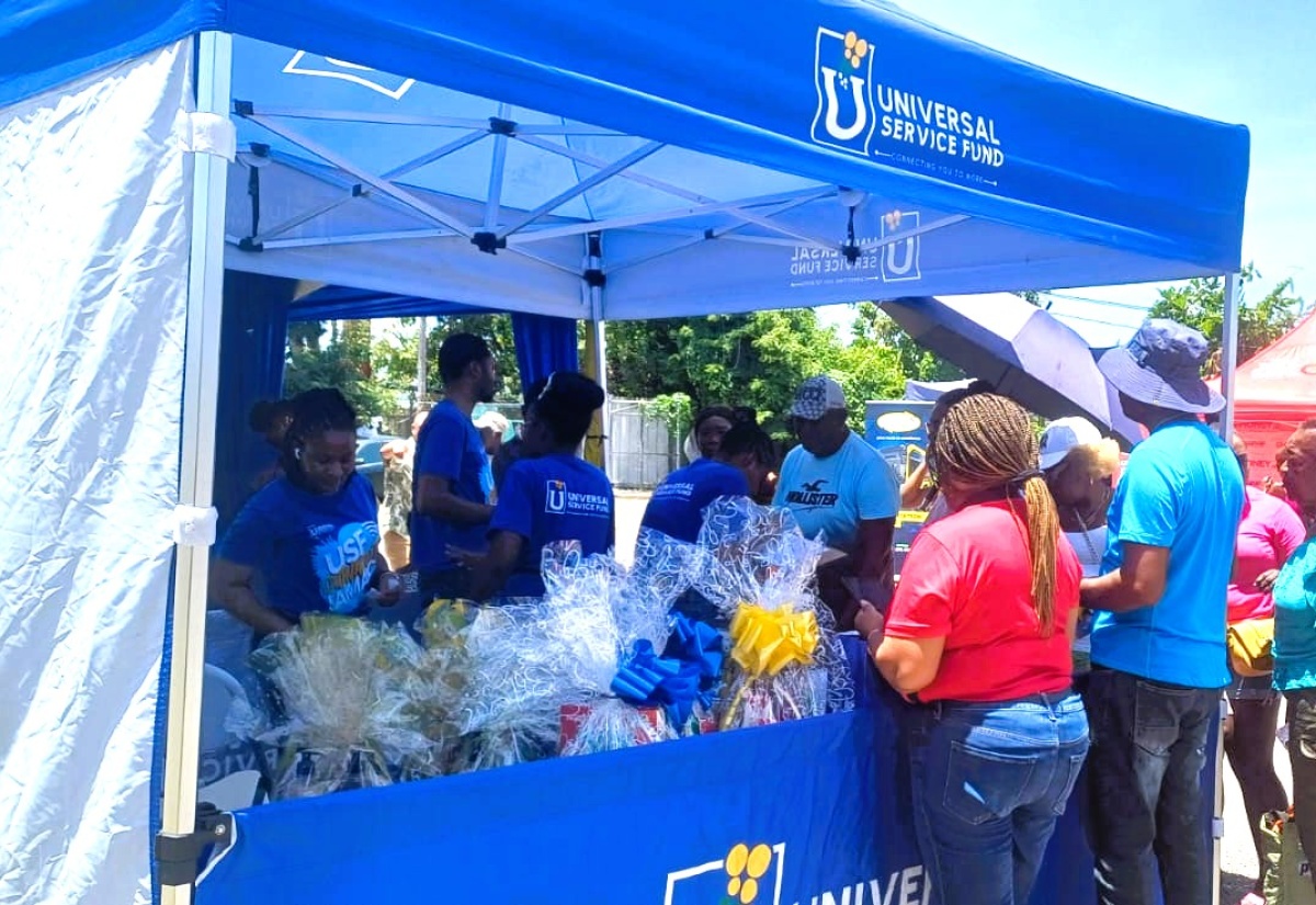 Westmoreland residents flock to the Universal Service Fund (USF) booth during the agency