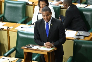 Minister of Agriculture, Fisheries and Mining, Hon. Floyd Green, delivers statement in the House of Representatives on Tuesday (July 7).
