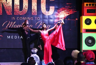 Dancers from the National Dance Theatre Company of Jamaica (NDTC) perform during the NDTC gala media launch held at the S Hotel in St. James on Wednesday (July 8). 
