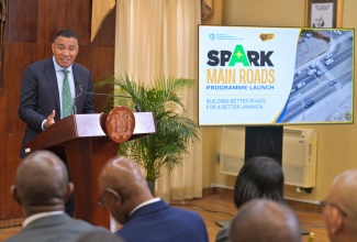 Prime Minister, Dr. the Most Hon. Andrew Holness, delivers the keynote address during Thursday