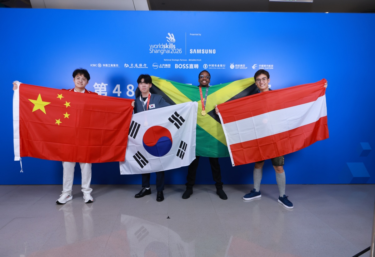 Jamaica Mines Historic Gold at Worldskills Shanghai 2026