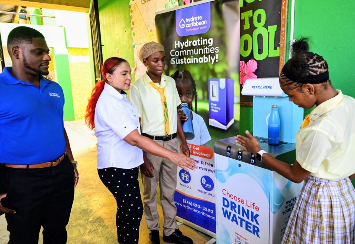 PHOTOS: Edith Dalton High School Hydration Station Handover