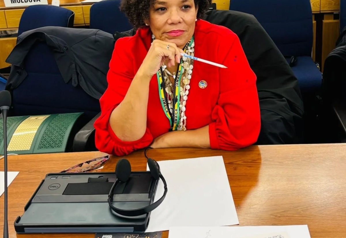 Chair of the Maritime Authority of Jamaica, Corah Ann Robertson Sylvester, at a meeting of the International Maritime Organisation in London where she was a member of the Jamaican delegation.
