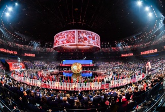 A colourful display of flags at the spectacular opening ceremony for WorldSkills Shanghai 2026, held at Shanghai World Expo Cultural Center in Shanghai, China on Tuesday (September 22).
