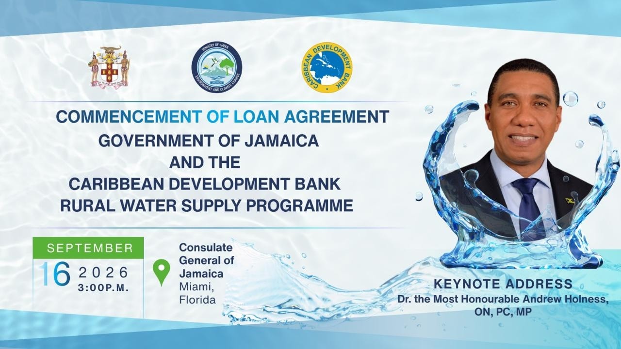 JISTV | Jamaica & CDB Formalise Rural Water Supply Loan Agreement | Rural Water Supply Programme