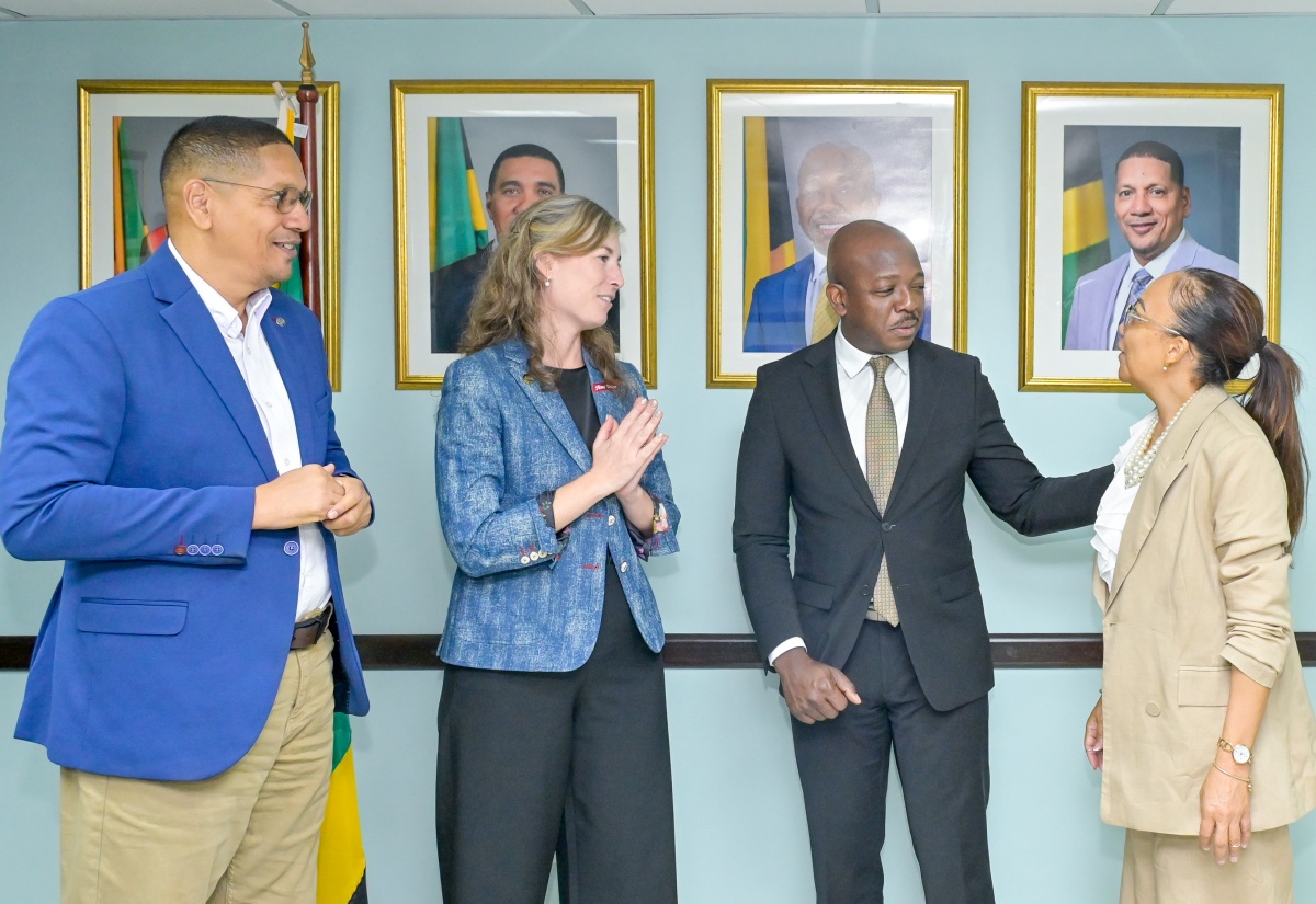 PHOTOS: Pearnel Charles Jr. Meets with New Red Stripe Managing Director