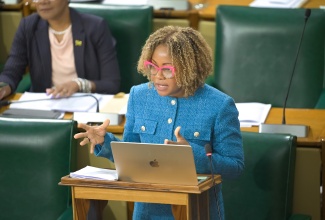 Minister of Education, Skills, Youth and Information, Senator Dr. the Hon. Dana Morris Dixon.

