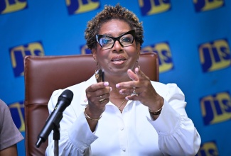 Director of Monitoring and Risk Assessment at the Jamaica Deposit Insurance Corporation (JDIC), Dawn Marie Brown, speaks during a Jamaica Information Service (JIS) 'Think Tank' on Wednesday (October 14).

