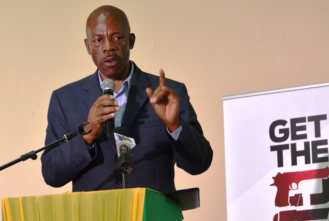 Commissioner of Police, Dr. Carl Williams.