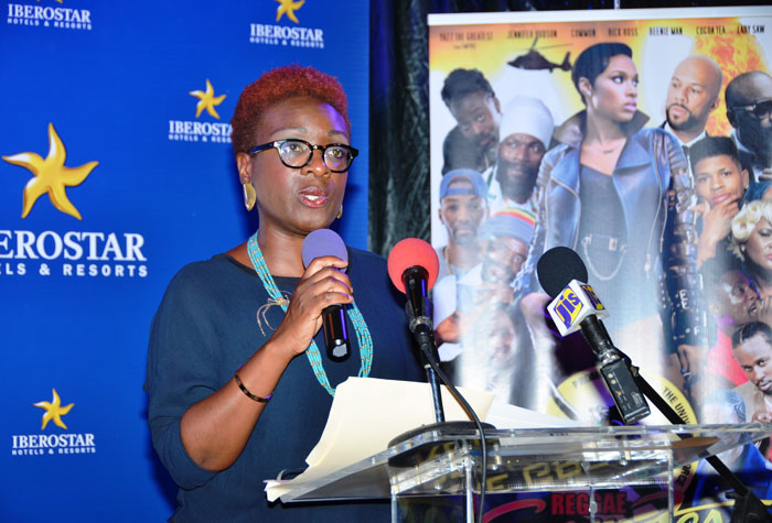 Regional Director of the Jamaica Tourist Board (JTB) in Montego Bay, Janice Allen, giving the agency’s endorsement for the 23rd staging of Reggae Sumfest, during the Montego Bay launch at the IberoStar Resort, in St. James, on June 23. The show takes place at the Catherine Hall Entertainment Centre, in Montego Bay, from July 12 to 18.
