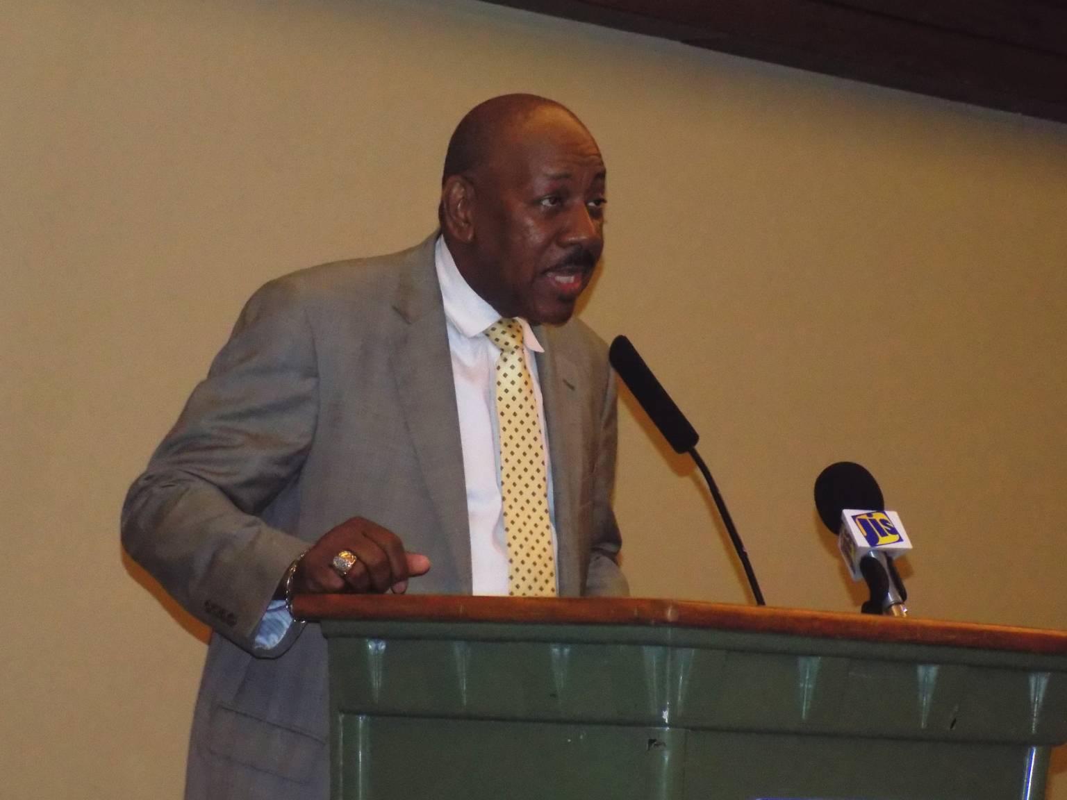 President of the National Association of Jamaican Organizations (NAJASO), Richard Nugent speaking at the association’s 40th  anniversary ceremony held at the Secrets Resort in Montego Bay, St. James on July13.