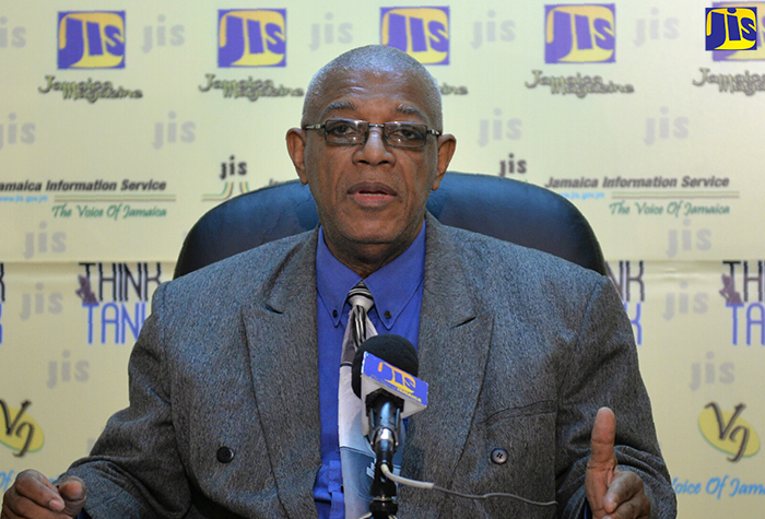 Chairman of the Board of Directors, Public Broadcasting Corporation of Jamaica (PBCJ),  Gladstone Wilson, speaking at a Jamaica Information Service (JIS) ‘Think Tank’,  yesterday (October 12).