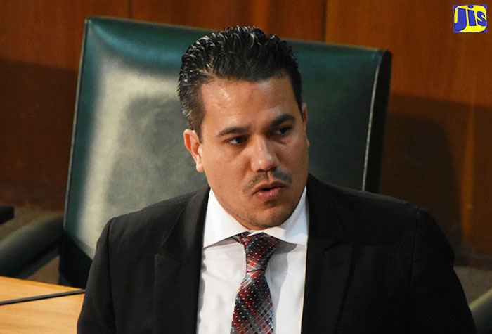 Government Senator Matthew Samuda, presenting his private member’s motion during last Friday’s (October 7) Senate sitting at Gordon House.