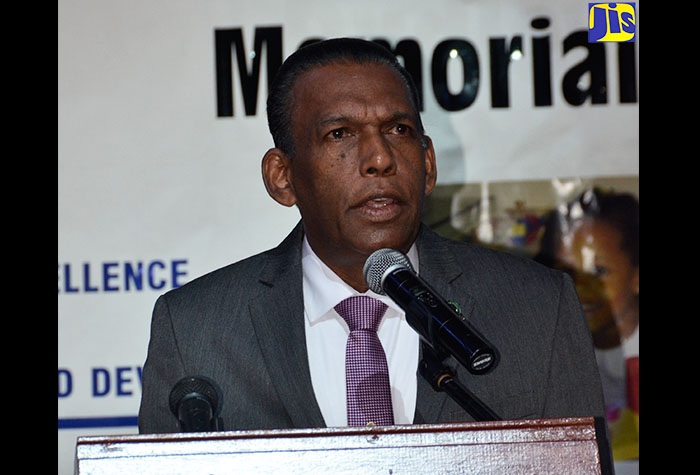 Chief Executive Officer of the CHASE Fund, William ‘Billy’ Heaven, addresses the Dudley Grant Memorial Trust Early Childhood Development Conference 2017 at the Iberostar Resort in Montego Bay on Thursday, November 16.