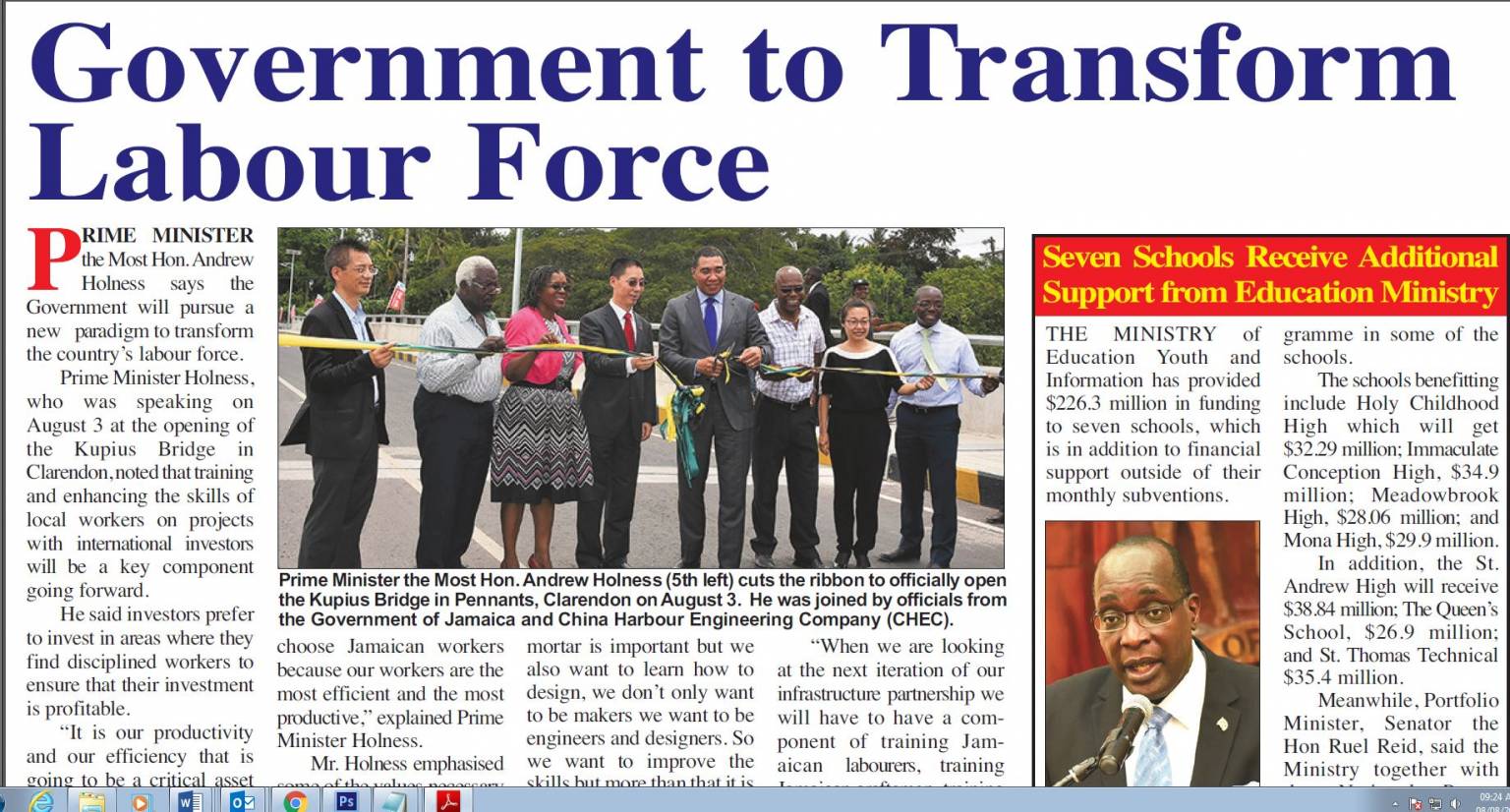 Government to Transform Labour Force