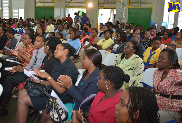 A section of audience at the Ministry of Education, Youth and Information Region 3, Quality Education Circle 31 stakeholders Forum held recently at the Troy High School in Southern Trelawny.