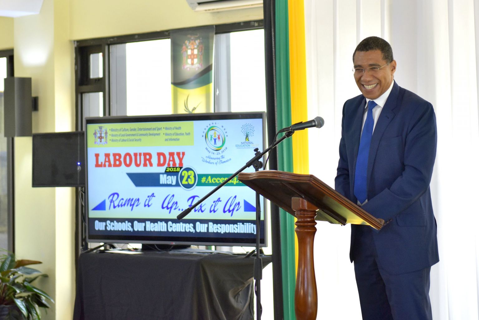 Prime Minister, the Most Hon. Andrew Holness, addresses Tuesday