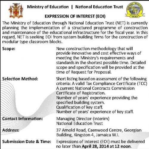 Ministry of Education Jamaica Information Service