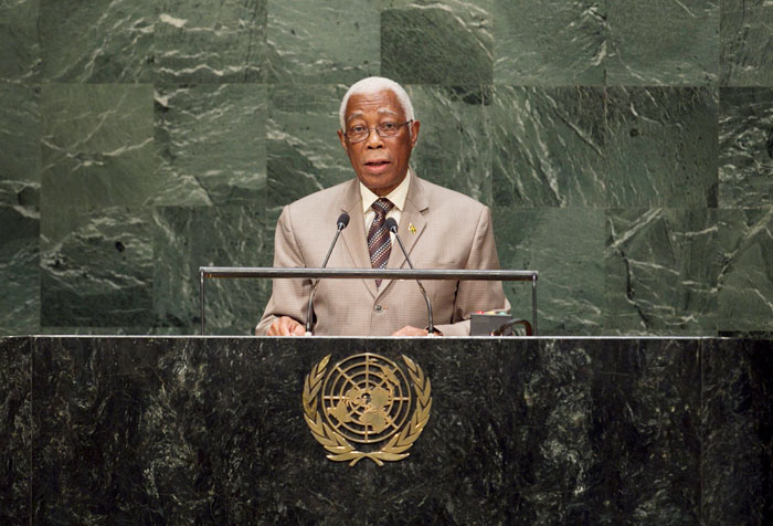 Senator the Honourable Arnold J. Nicholson, Minister of Foreign Affairs and Foreign Trade, delivered Jamaica’s address to the 69th Session of the UN General Debate  at the United Nations in New York on Saturday, 27th September 2014. 