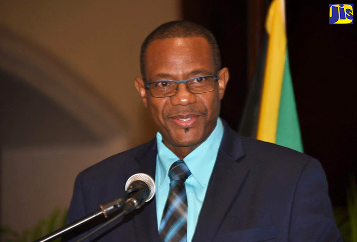 Senior Director of Technical Service in the Ministry of Tourism, David Dobson, addressing a Planning Institute of Jamaica (PIOJ) Dialogue for Development Lecture Series at the Montego Bay Convention Centre on October 12.