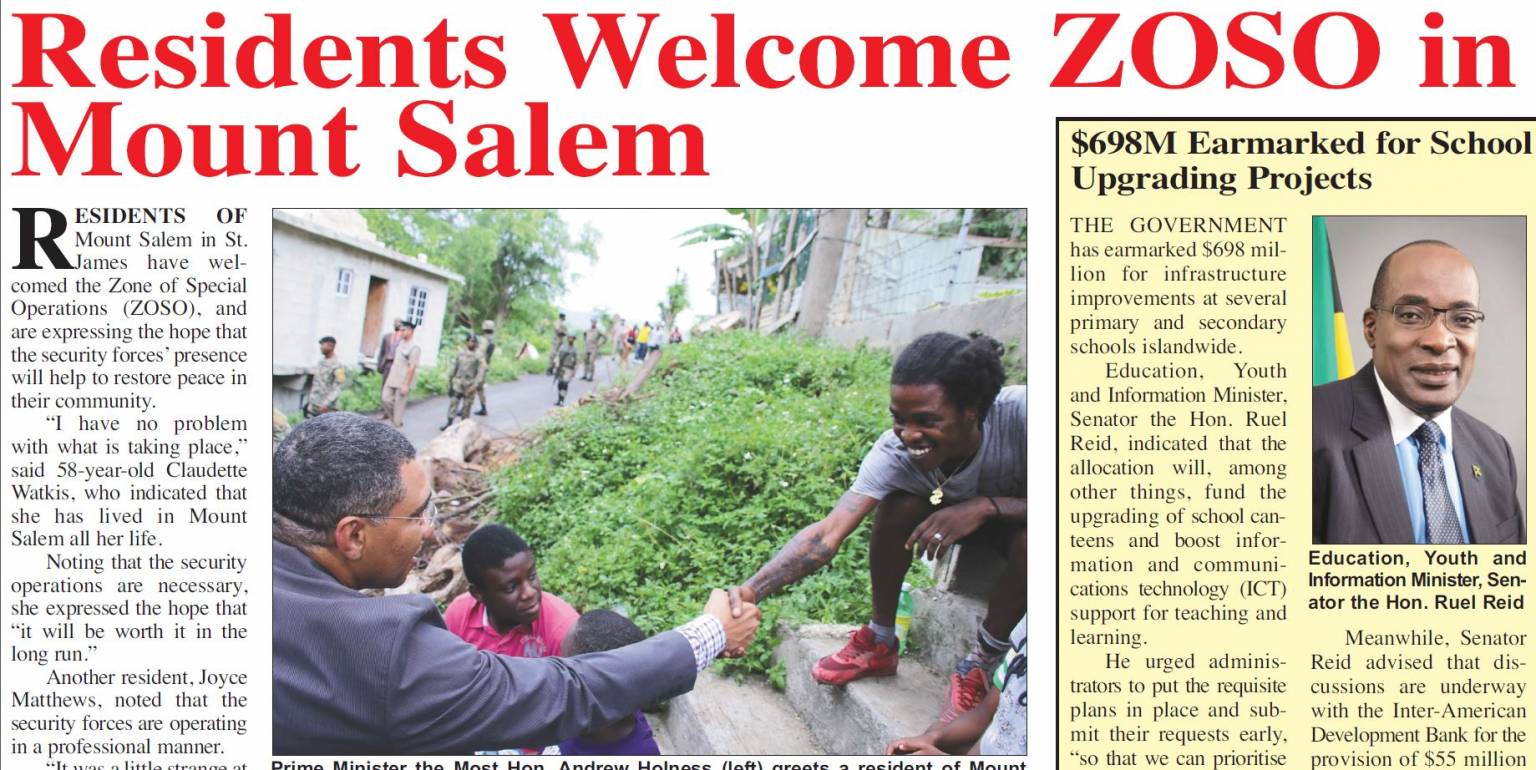 Residents Welcome ZOSO in Mount Salem 