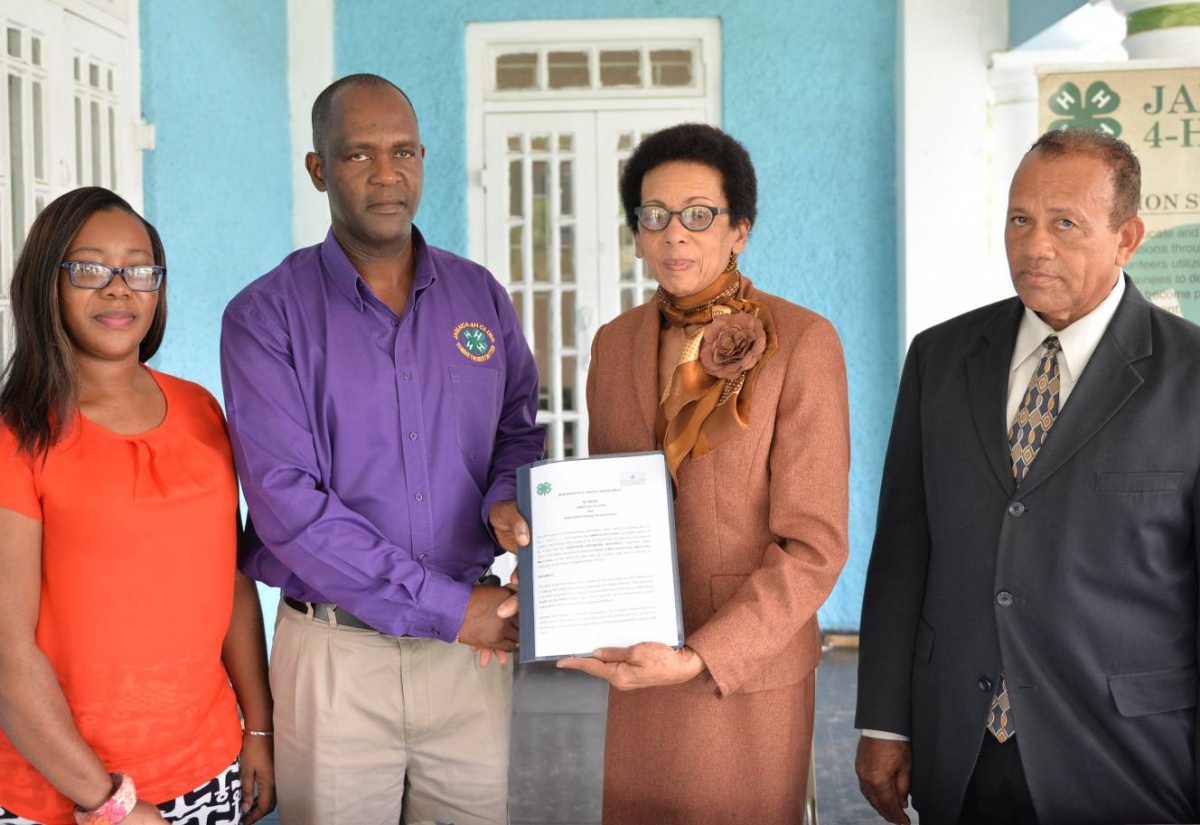 Jamaica 4-H Clubs Signs MOU for the Training of Young Persons