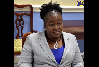 Deputy Commissioner, Revenue Appeals Division, Ministry of Finance and the Public Service, Andrea Kelly, speaking with JIS News.