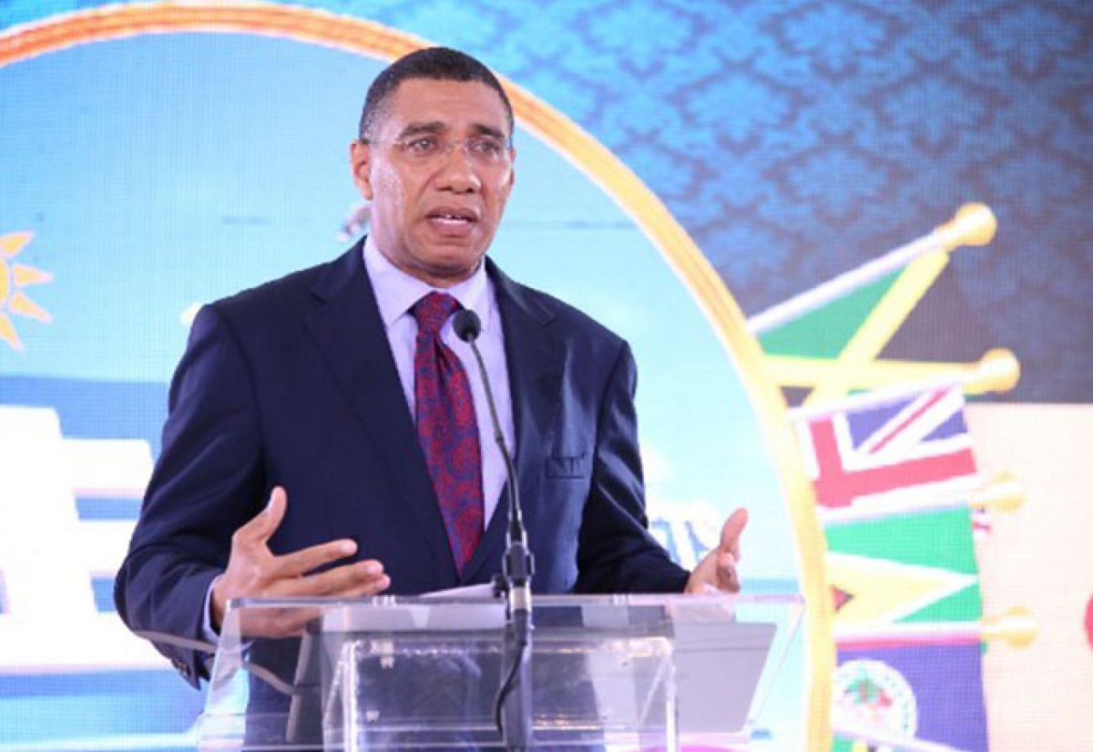 Prime Minister, the Most Hon. Andrew Holness, delivers the keynote address at the opening ceremony for the 13th Jamaica Stock Exchange Investments and Capital Markets Conference at The Jamaica Pegasus hotel in New Kingston on Tuesday (January 23). The two-day conference is being held from January 24 to 25 under the theme: ‘Driving Growth: Regional Investments for the Climate of Change’.