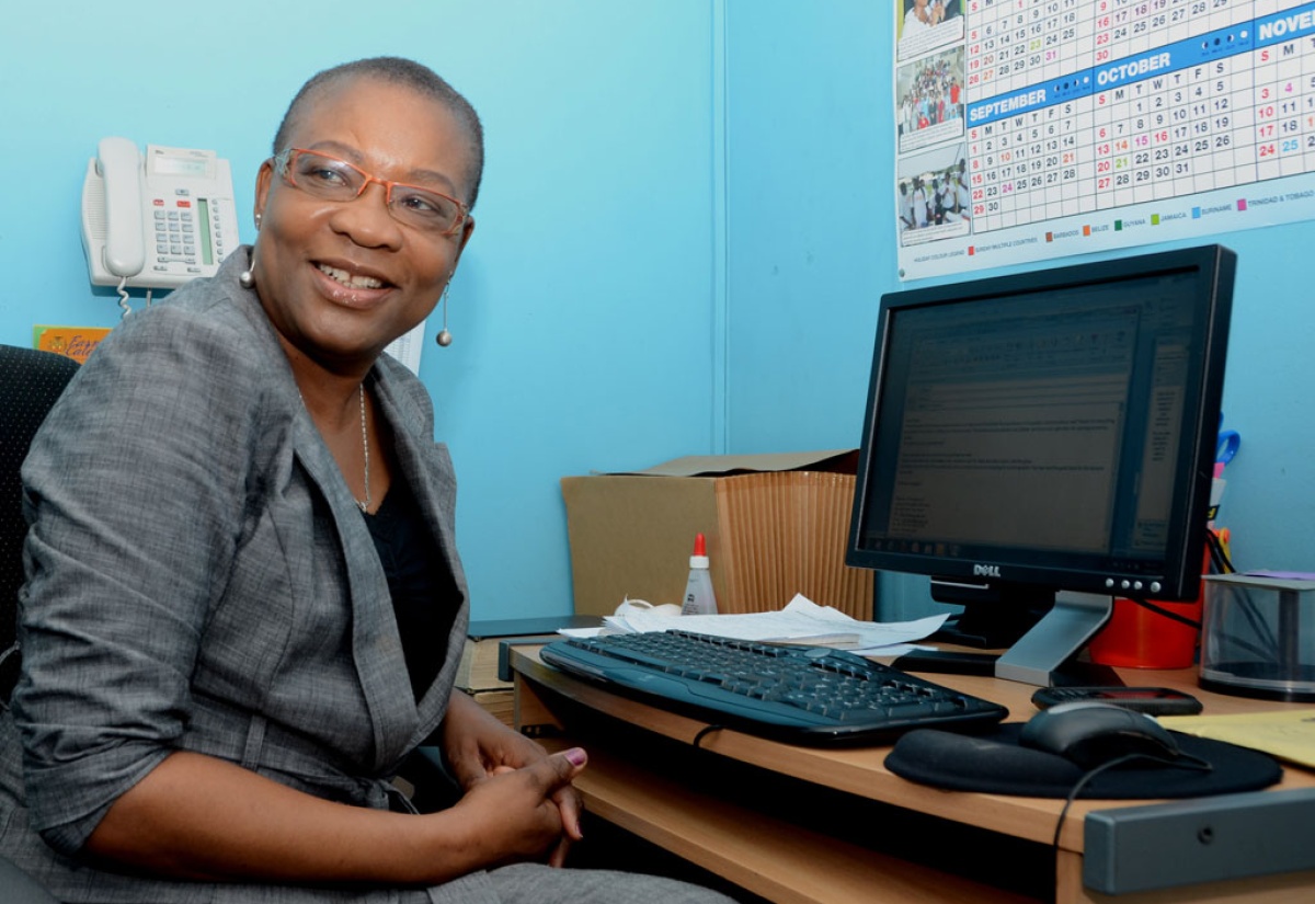 Director of Production  at the  Jamaica Information Service (JIS),  Miss Enthrose Campbell.