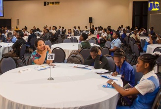 A section of the audience at the Girls in Information and Communications Technology (ICT) Day event held at The Jamaica Pegasus hotel in New Kingston recently.