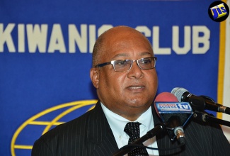 CEO of the Jamaica Customs Agency and Commissioner of Customs, Major (Ret’d) Richard Reese, addressing a meeting of the Kiwanis Club of downtown Kingston at the Hotel Four Seasons on Monday, July 25. (File photo)