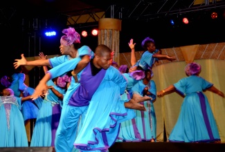 Dancers from the Laud Dance Ministry perform a spiritual piece entitled ‘Protected’, during last year’s Mello-go-roun at the Ranny Williams Entertainment Centre on Hope Road in St. Andrew.