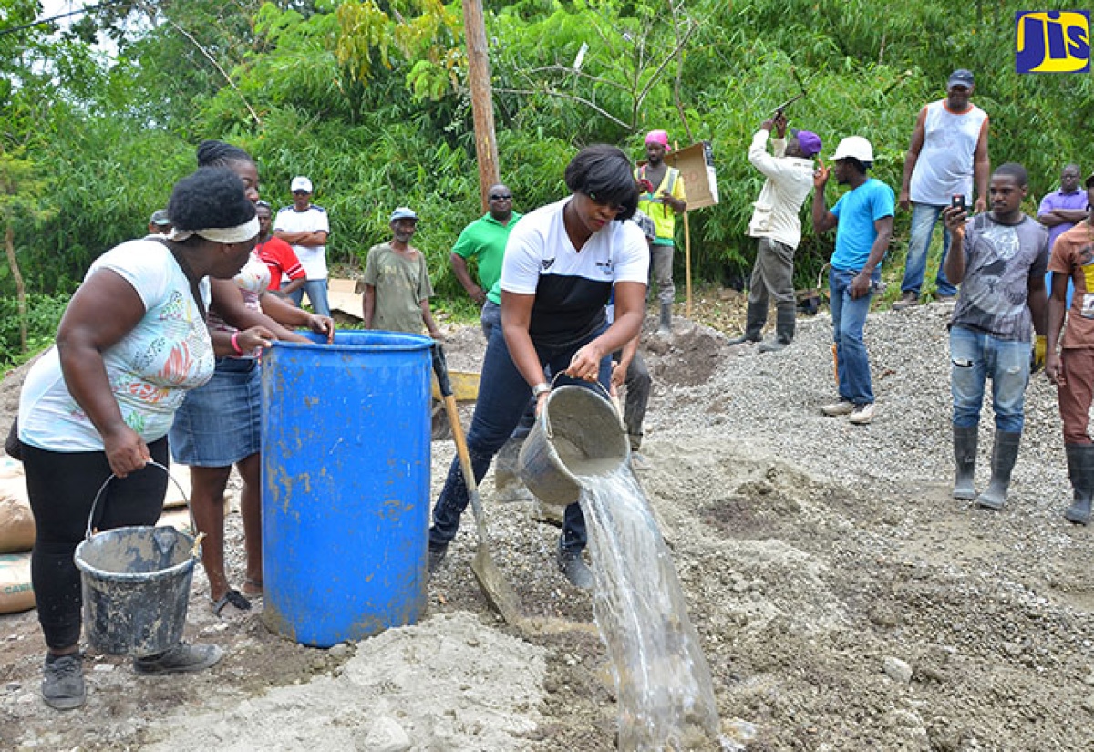 East Rural St. Andrew Residents Put Work into Labour Day