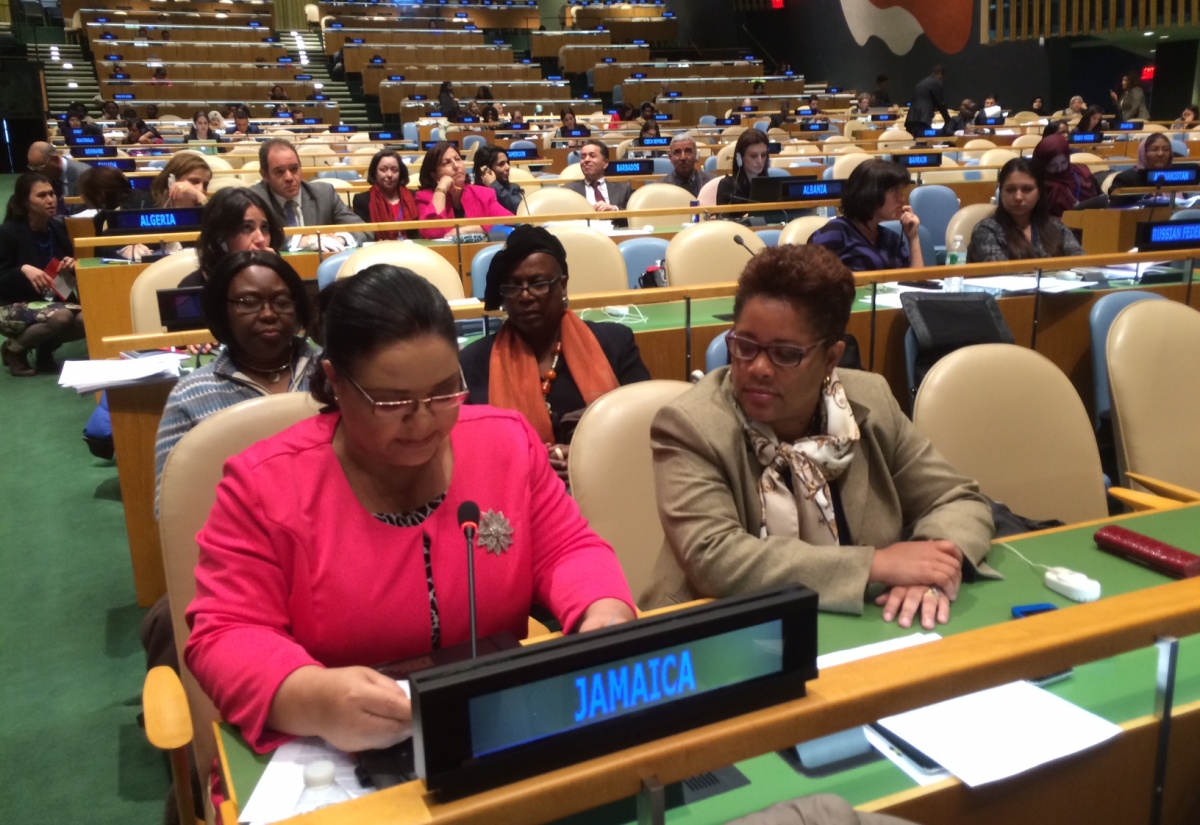 Jamaica Committed to A Transformative Post-2015 Agenda, Minister Falconer Tells U.N.