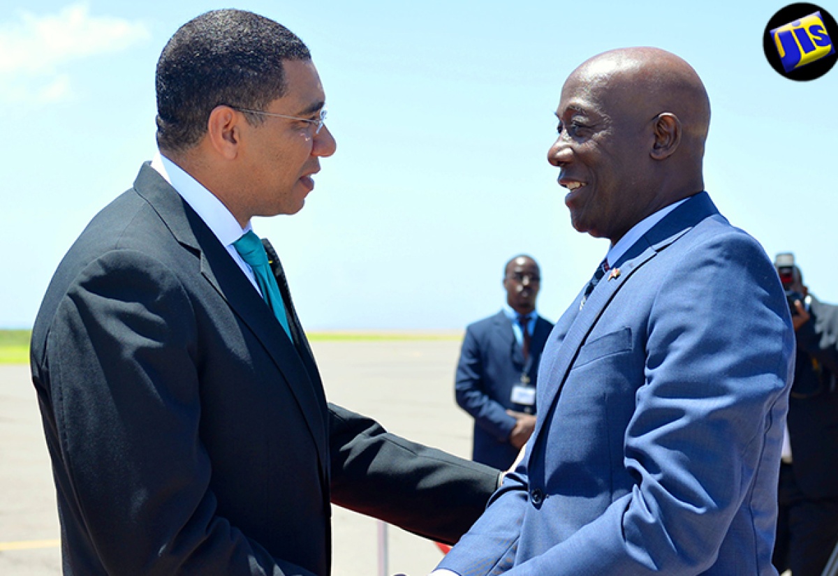 Jamaica Welcomes Trinidad and Tobago’s Prime Minister