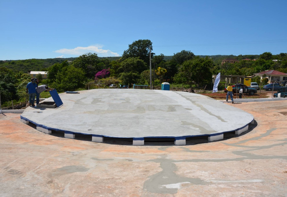 Water Minister Commissions Catchment Tank in South St. Elizabeth