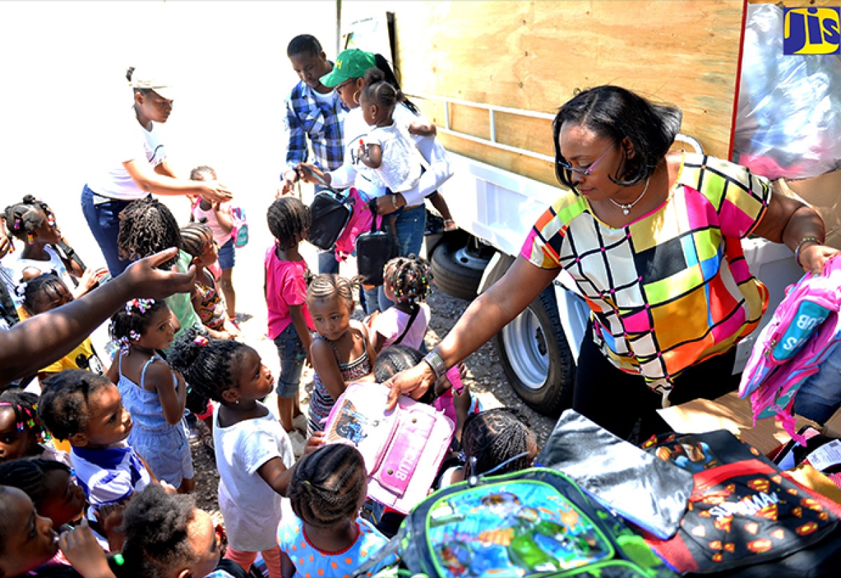 Scores of Children Receive Back-to-School Supplies