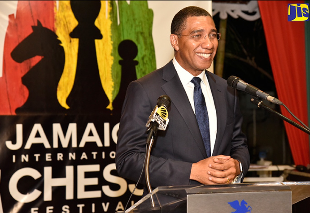 PM Expresses Support for Chess in Jamaica