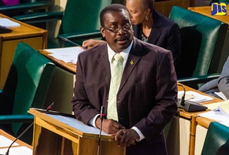 Minister of National Security, Hon. Robert Montague, pilots the the Major Organised Crime and Anti-Corruption Agency (MOCA) Act in the House of Representatives on Tuesday (October 3).