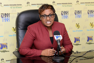 Deputy Food Storage Officer at the Food Storage and Prevention of Infestation Division (FSPID), Tamara Morrison, highlights the work of the entity in ensuring the safety and wholesomeness of food at a recent JIS Think Tank.